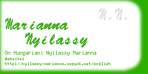 marianna nyilassy business card